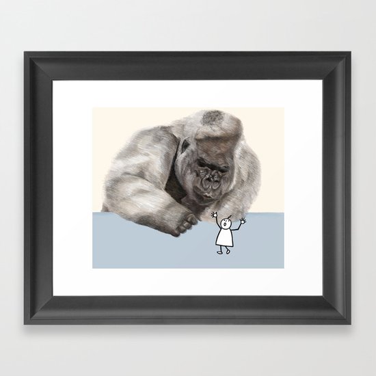 Gorilla Framed Art Print