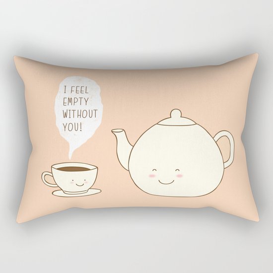 I feel empty without you! Rectangular Pillow