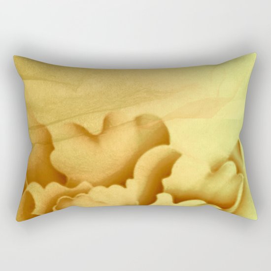peach veiled flower Rectangular Pillow