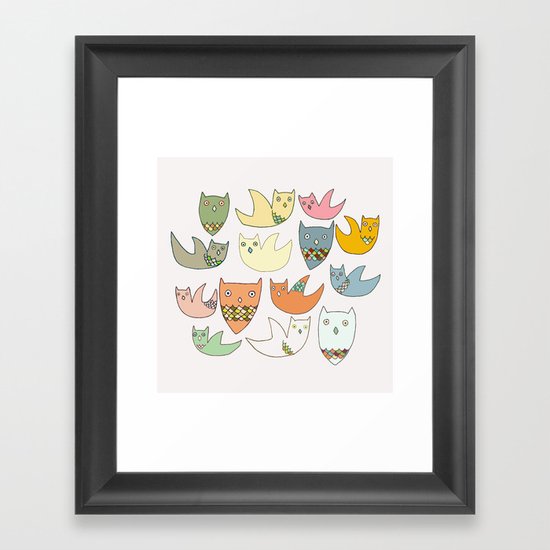 Owlz Framed Art Print