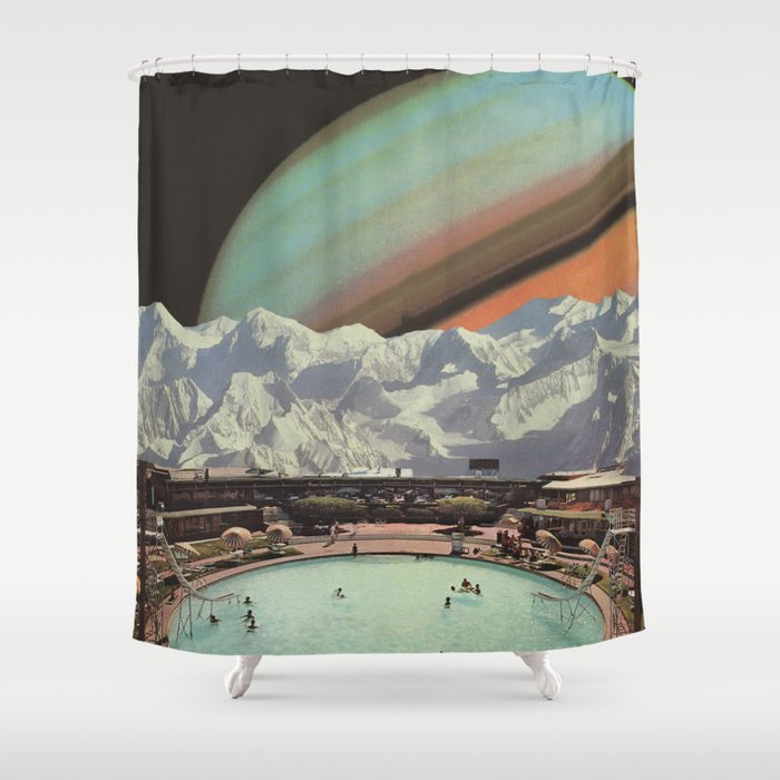Saturn Spa Shower Curtain
