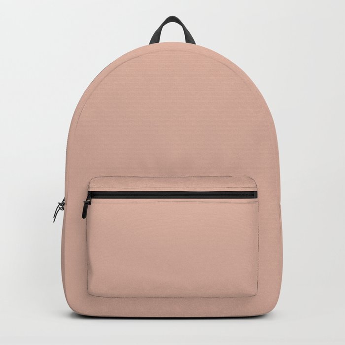 Eternal Pastel Pink Peach Solid Color Pairs To Sherwin Williams Smoky Salmon SW 6331 Backpack