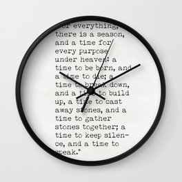  Solomon King wise quote 3 Wall Clock