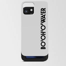 Bottle of Water - Sarcastic Bo'Oh'O'Wa'er British Accent - British Accent Meme 2021 iPhone Card Case
