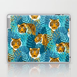 Jungle Tigers - Blue Laptop Skin