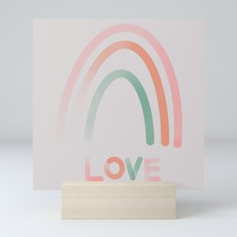 Love rainbow Mini Art Print