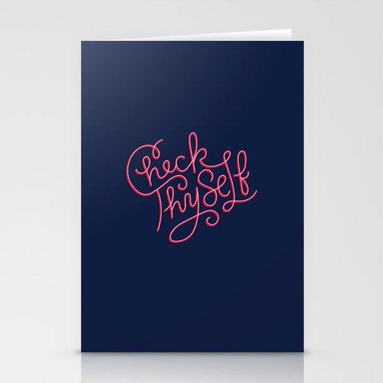 Check Thyself Stationery Cards