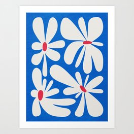 Bloom: Cobalt Blue Matisse Color Series 02 Art Print