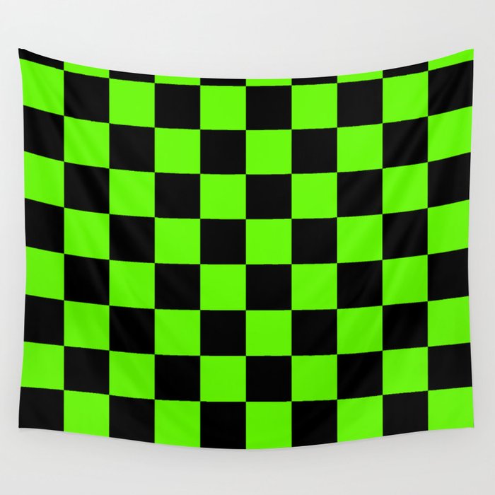 black and green tapestry