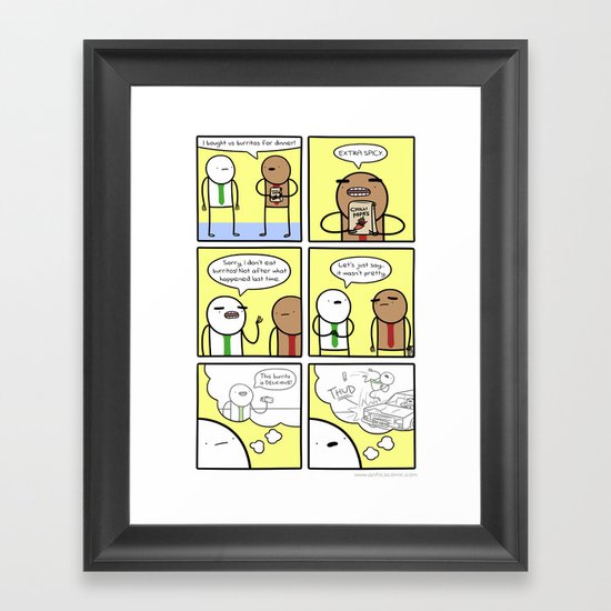 Antics #325 - a bad experience Framed Art Print