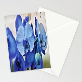 Blue Orchids Stationery Card