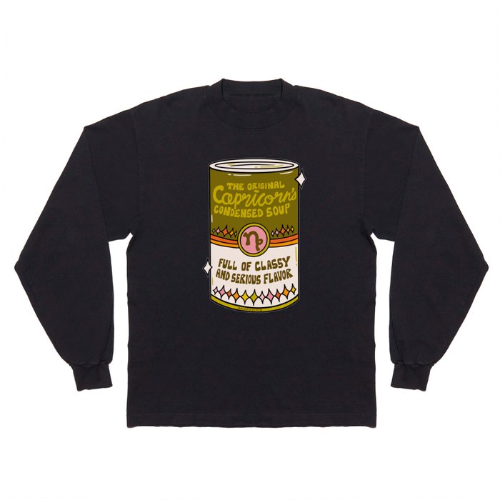 Capricorn Soup Can Long Sleeve T Shirt