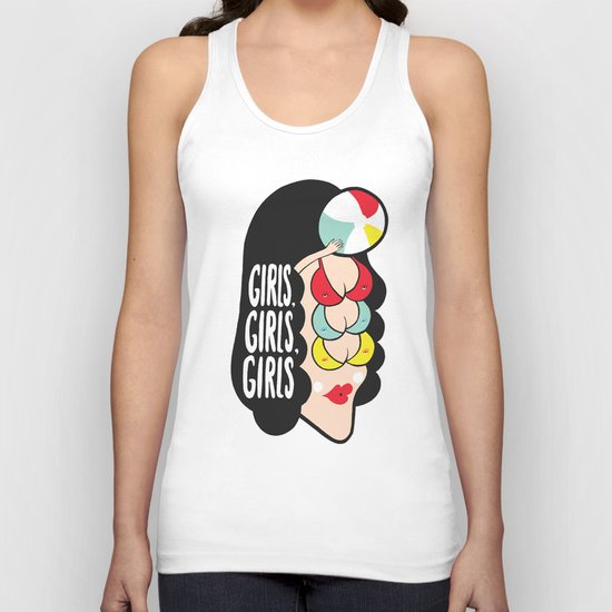 Girls, Girls, Girls Unisex Tank Top