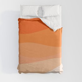 Creamsicle Dream - Abstract Duvet Cover