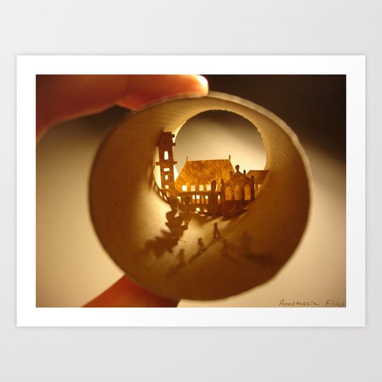 Roll "University of Coimbra" (Rouleau "Université de Coimbra") Art Print
