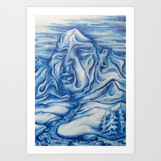 Winter's Slumber Art Print