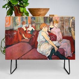 Toulouse-Lautrec - At the Salon, rue des Moulins Credenza