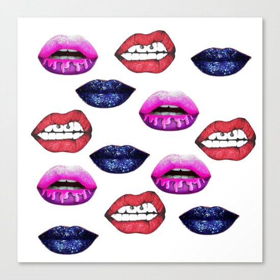 Lips Canvas Print