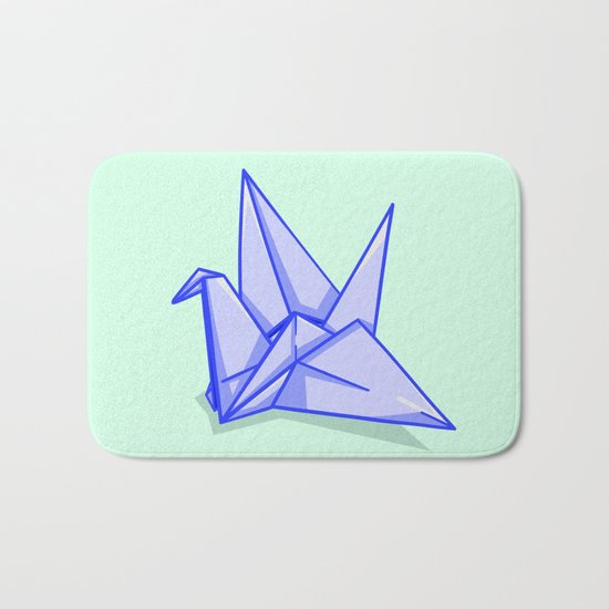 Origami Crane Bath Mat