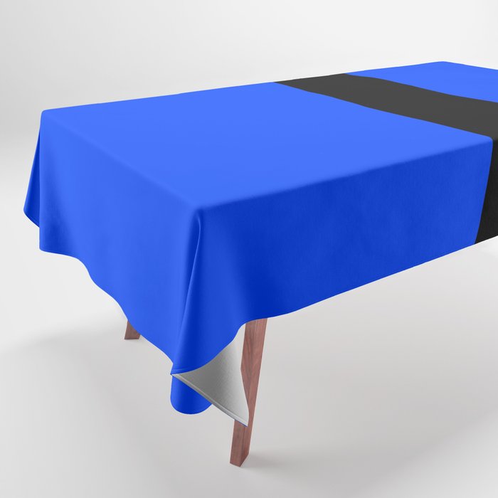 letter J (Black & Blue) Tablecloth