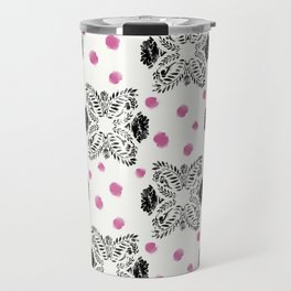 Restorative Petals & Pink dots Travel Mug