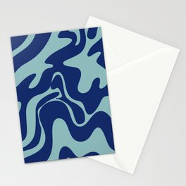 34 Abstract Liquid Swirly Shapes 220725 Valourine Digital Design  Stationery Card