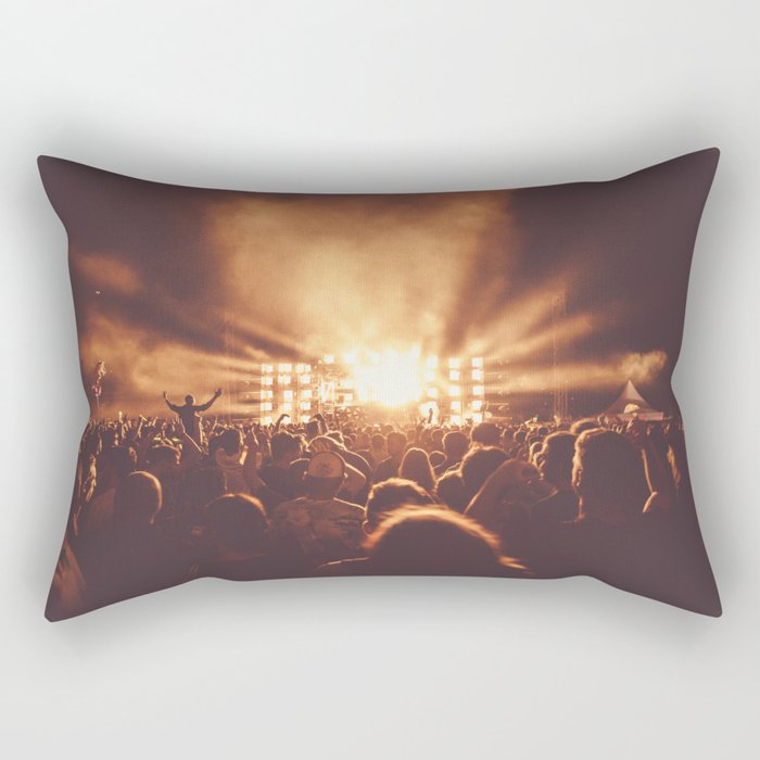 Concert With Big Crowd Rectangular Pillow