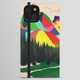 Colorful Mountains Ranges II iPhone Wallet Case