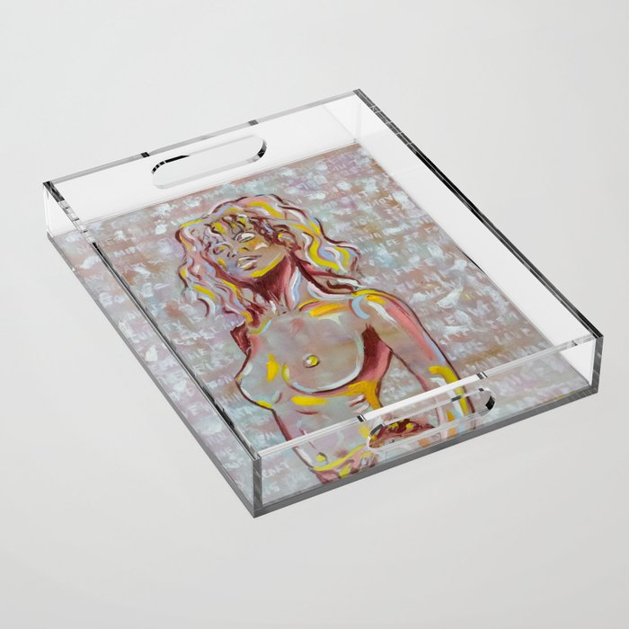 Red Swimsuit Acrylic Tray