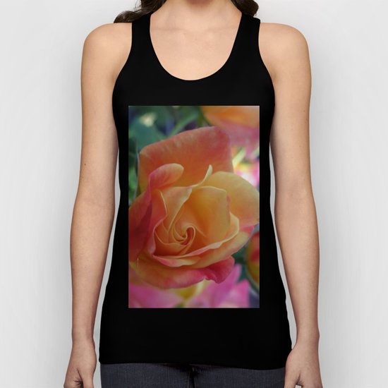 Rose Shade Pastels Unisex Tank Top
