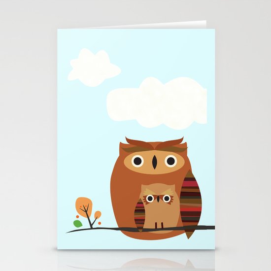 Owls Stationery Cards