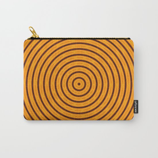 Circles within - Orange Carry-All Pouch
