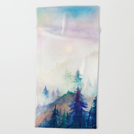 Into The Mist Beach Towel