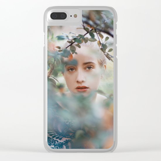 Through leaves Clear iPhone Case