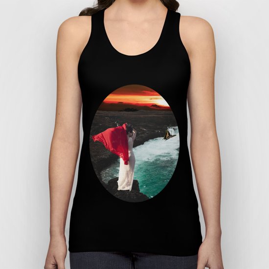 Woman with Drape Unisex Tank Top