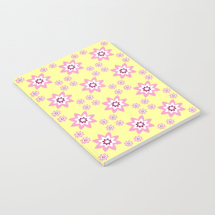 pink and yellow flower 2 Notebook