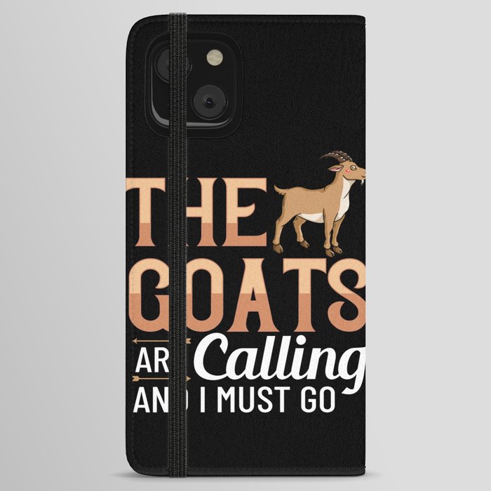 Baby Goat Cute Farmer Mountain Goats iPhone Wallet Case