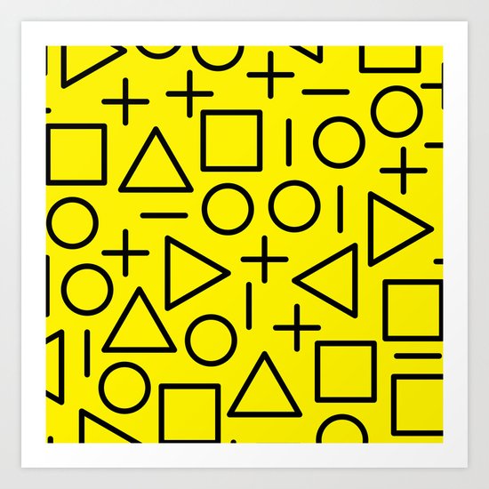 Memphis pattern 71 Art Print
