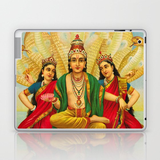 Sesha Narayana, King of Nagas by Raja Ravi Varma Laptop & iPad Skin
