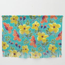 Saturated Flower Pattern 5 Wall Hanging