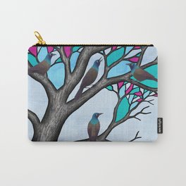 grackles in the stained glass tree Carry-All Pouch