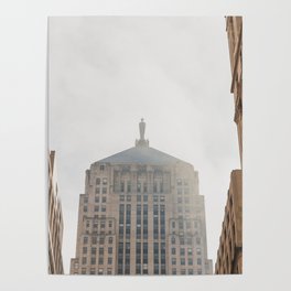 Goddess over LaSalle Street - Chicago Photography Poster