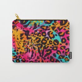 Leopard Animal Print in Rainbow Colour Carry-All Pouch | Patternpink, Nature, Leopardprint, Fashion, Girl, Jungle, Panther, Animal, Trendy, Boho 