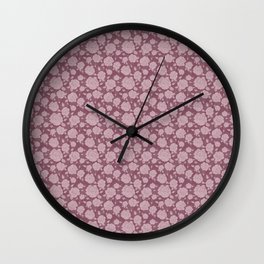 Romantic flowers Wall Clock
