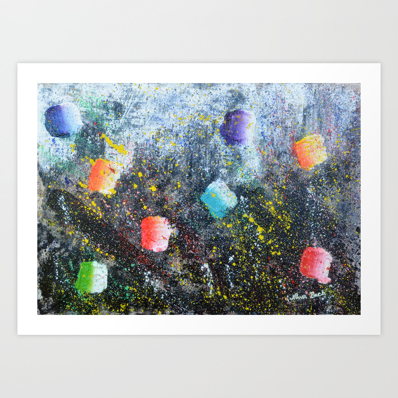 Ice Cream City Lights And Hot Summer Nights Abstract
