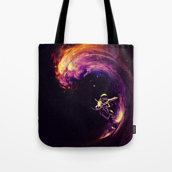 Space Surfing Tote Bag