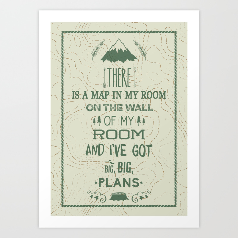 The Front Bottoms Maps Maps - The Front Bottoms Art Print By Maverick Creations | Society6