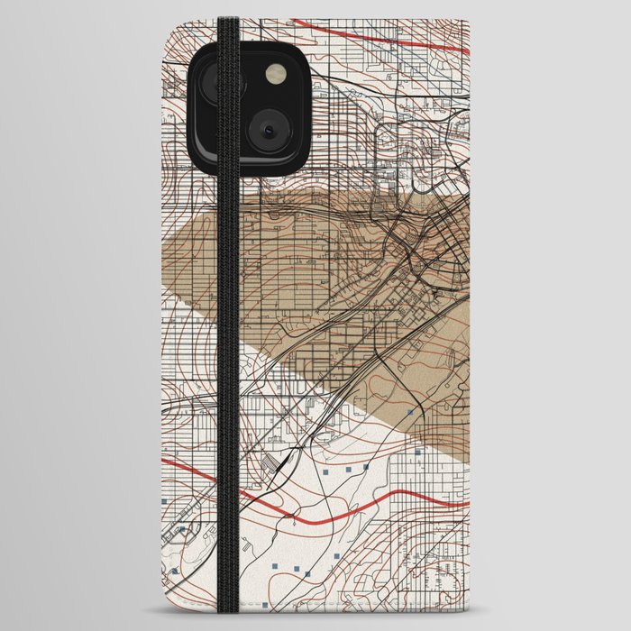 Saint Paul, USA - City Map Collage iPhone Wallet Case