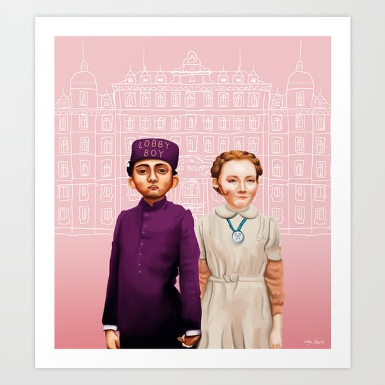 The G. Budapest Hotel Art Print