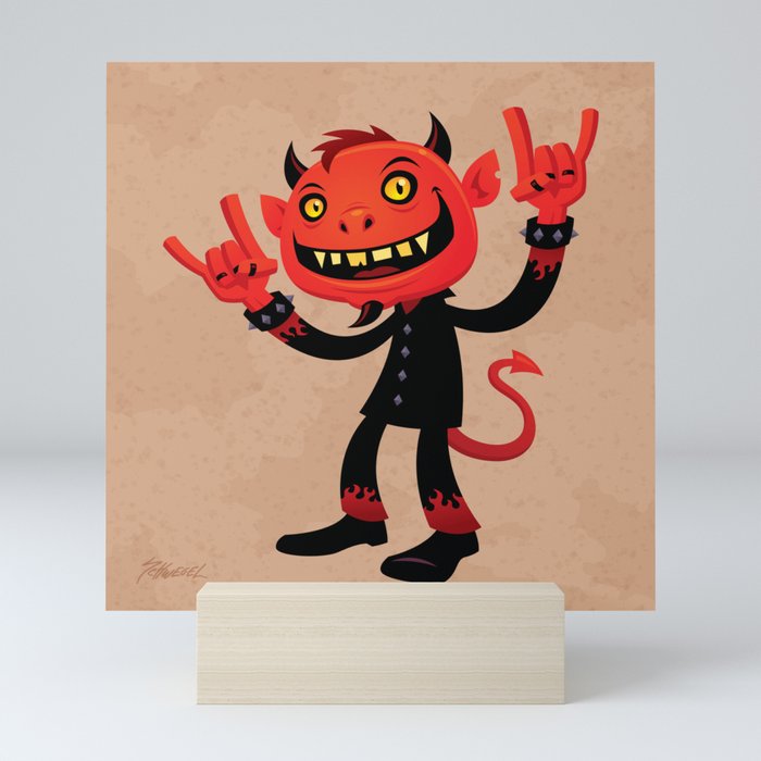 Heavy Metal Devil Mini Art Print